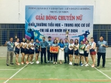 Bế mạc Giải bóng chuyền nữ khối trường Tiểu học -  Trung học cơ sở  thị xã An Nhơn năm 2024