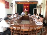 Bí thư Thị ủy chủ trì buổi làm việc với  Ban Thường vụ Đảng ủy xã Nhơn Hạnh