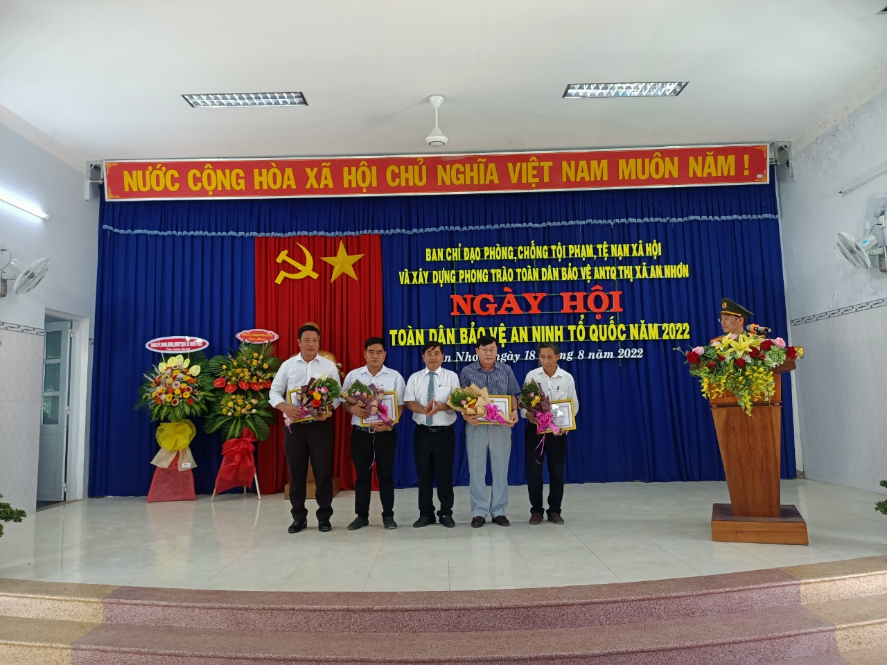 Ban Chỉ đạo 138 thị xã tổ chức ngày hội toàn dân bảo vệ an ninh Tổ quốc tại xã Nhơn Phúc