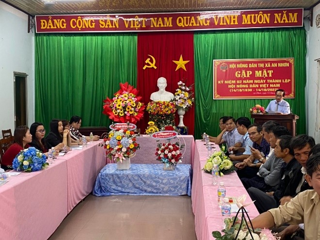 Hội Nông dân thị xã An Nhơn tổ chức gặp mặt kỷ niệm 92 năm ngày thành lập Hội Nông dân Việt Nam